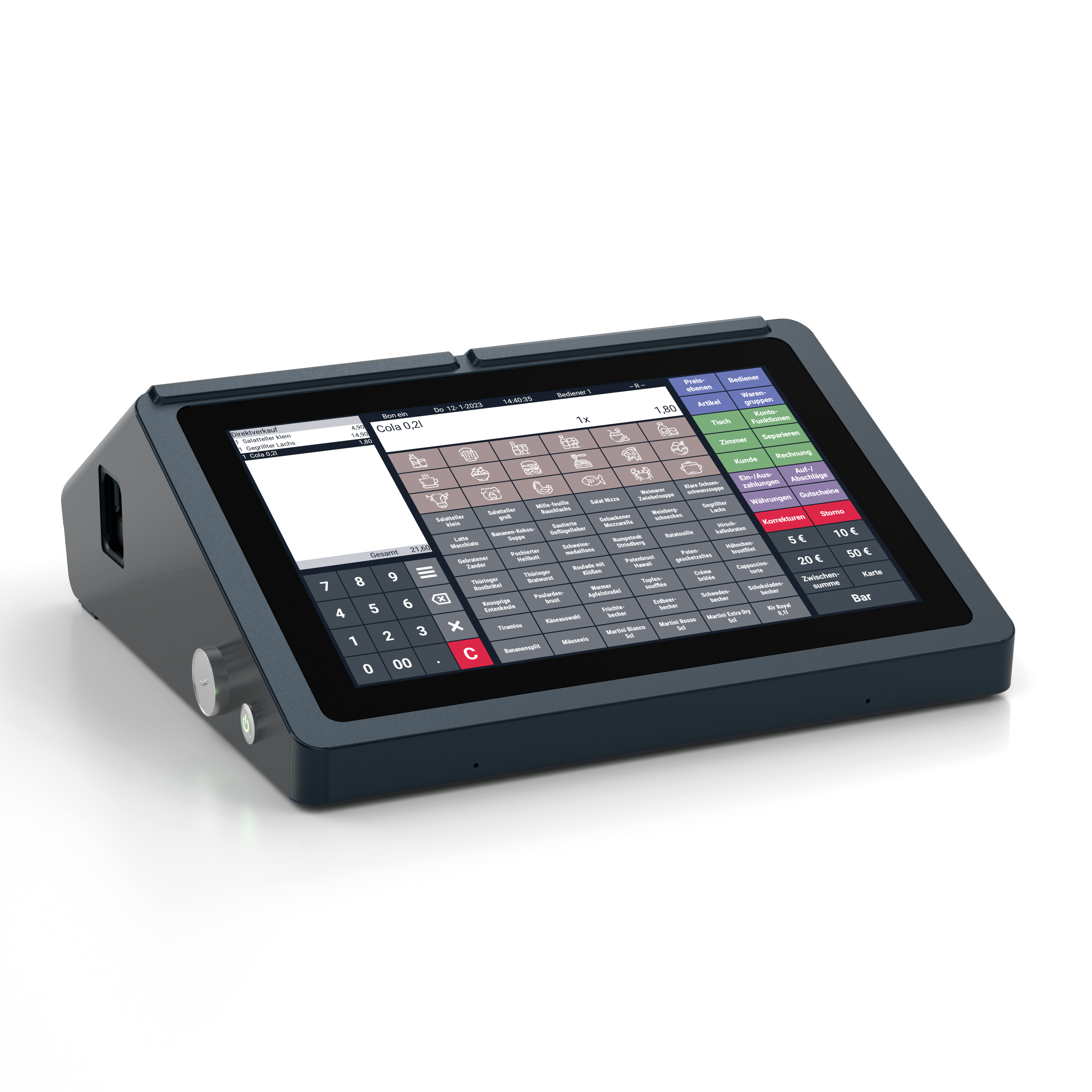 QUORiON QTouch 9 Registrierkasse MIT Fiskalbox